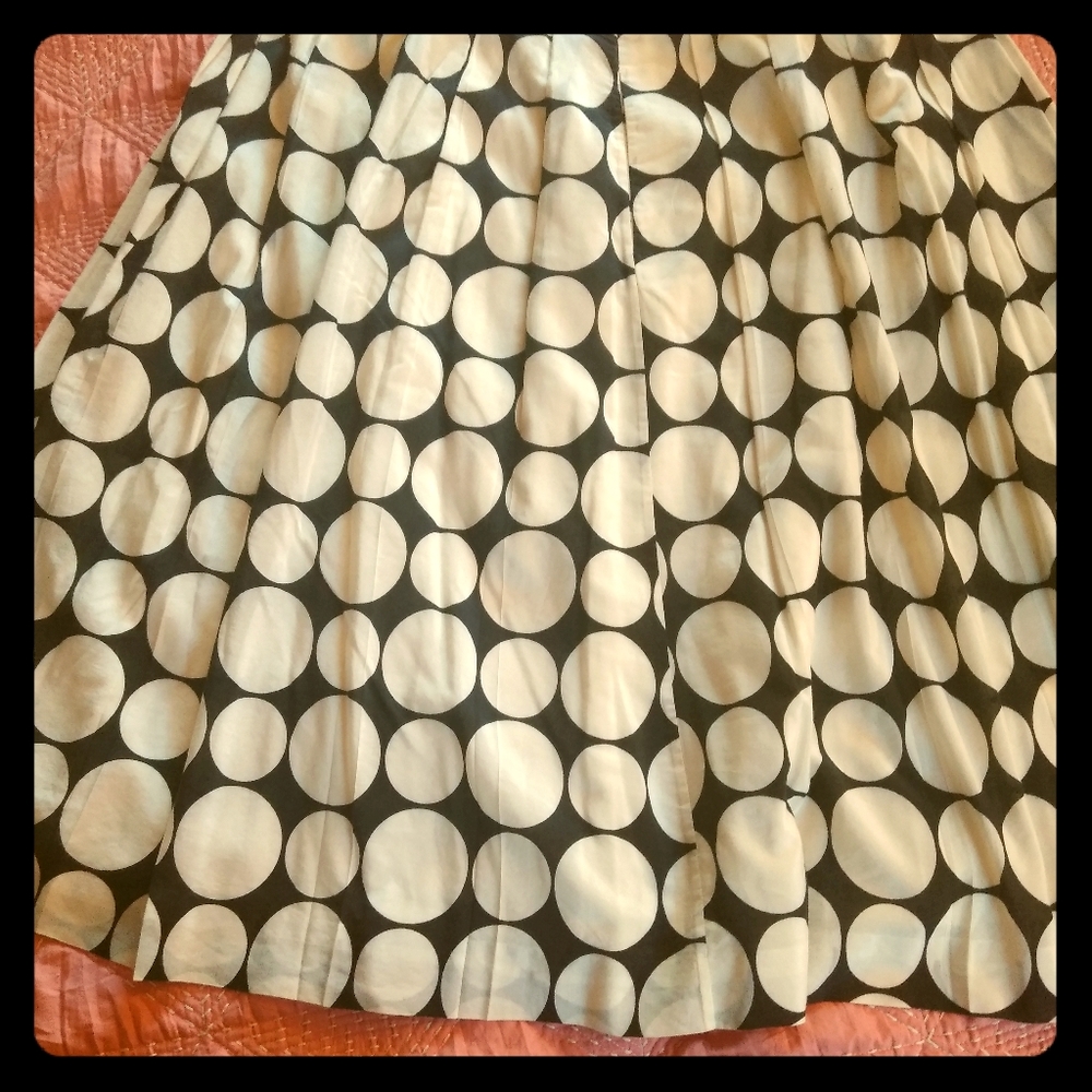 Vintage Anne Klein polka dot midi skirt